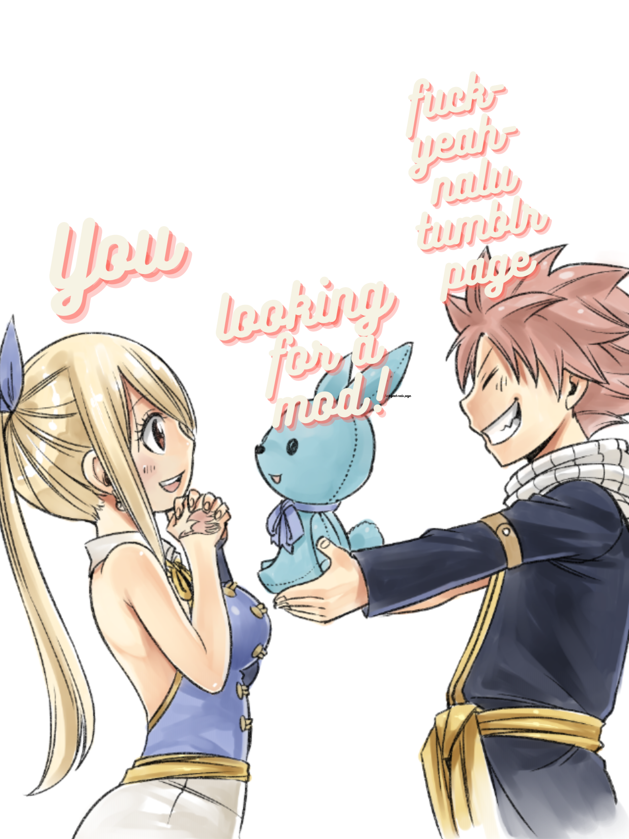 Fanart][OC]I drew Natsu and Lucy from Fairy Tail in my style. I hope you  like it! : r/anime