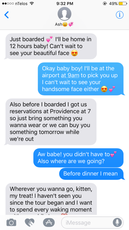 AU: (requested!) Ashton comes home and tells you about when he arrivesSorry about the longer wait gu