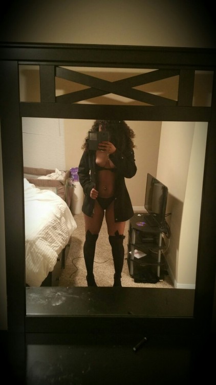 acequeenent:  What would you do if I showed up at your job on your lunch like this???? Yea, ima break daddy off after I fill his belly.