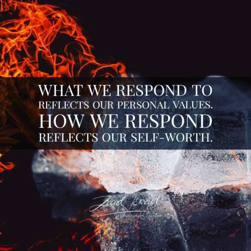 What we choose to respond to is a reflection of what is important to us. The more important it is, t