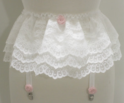 thecreepylittlegirl:  Pastel Baby Garterskirt 