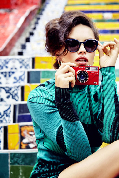 nhlovesadri2: Adriana Lima behind the scenes of her Vogue Eyewear Fall 2015 campaign, Rio de Janeiro