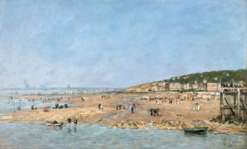 La Plage de Trouville (The Beach at Trouville)Eugène Boudin (French; 1824–1898)1889Oil on canvas© A.