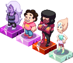 alcharlie:  The Crystal Gems… and STEVEN! by tenpoundpixel 