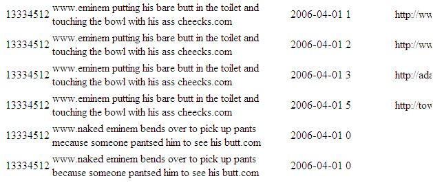 fishmech:  the aol search logs: time internet god 