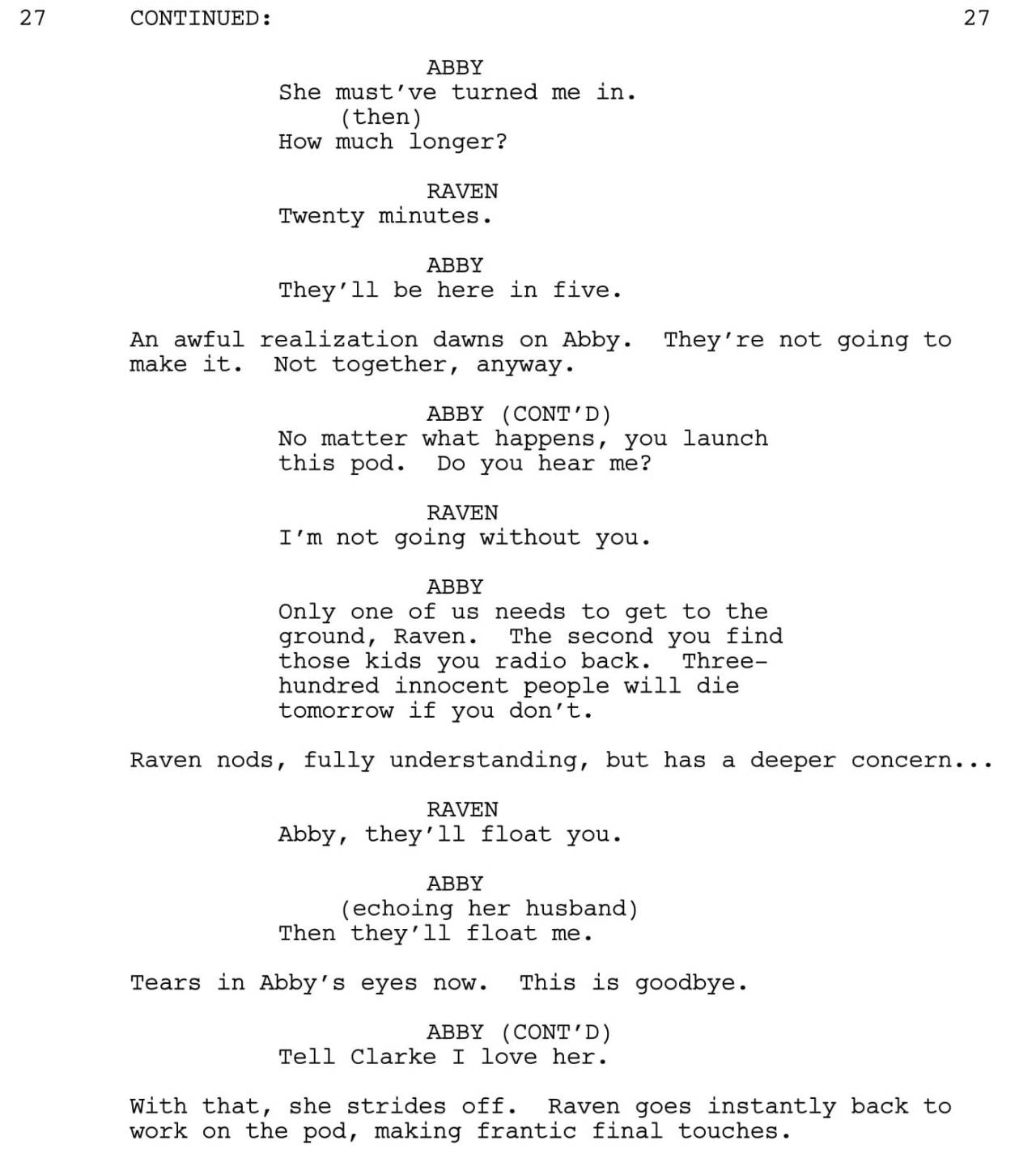 To start of this Wednesday, here’s the first scene from “Murphy’s Law” by T.J.