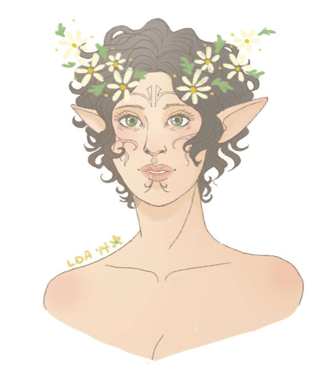 lunardaisyart:  Kind of got carried away this Merrill……… Let me just have curly