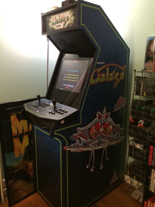 Happy birthday to my Galaga themed MAME cabinet, I finished building it 2 years ago