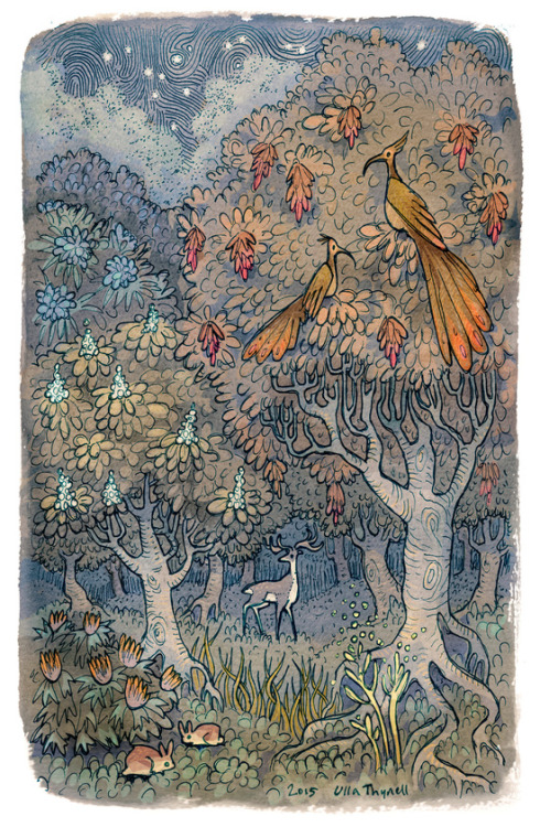 bestof-society6:   ART PRINTS BY ULLA THYNELL   Bumblebees  Small secrets of the forest  T