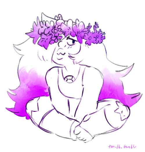 Porn tryingmomentarily:  amethyst sketch! :)  photos