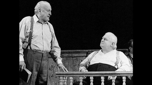 George C. Scott and Charles Durning in Inherit the Wind in 1996.