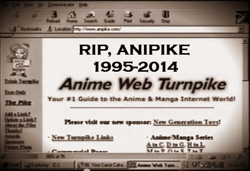 animenostalgia:It’s the end of an era, folks. Just shy of 20 years, it seems that The Anime Web Turn