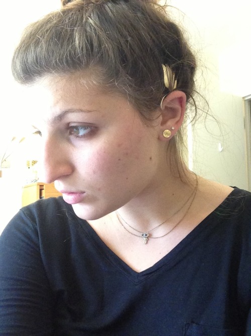 Pre-cartilage piercing yesterday evening. adult photos