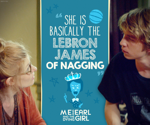 She could go pro.http://bit.ly/MeAndEarl_Bluray