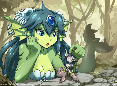 maxa-postrophe: GIga Mermaid from Shantae and a Selkie !