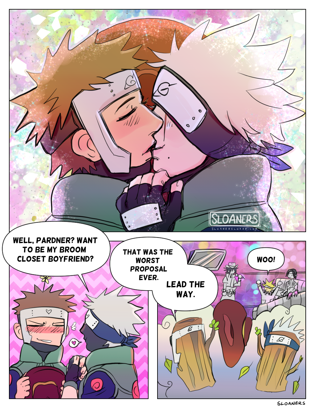 🎤✨karaoke cowboys✨🎤  a kakayama surprise comic commission for @loadbearinonion!!