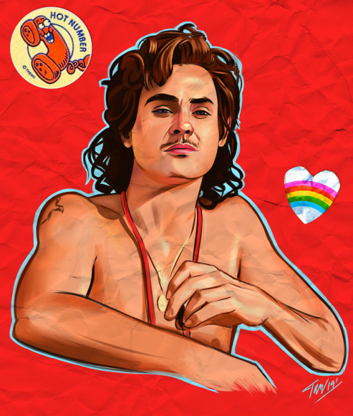 ibtravart:Tonight’s #MCM art is dedicated to Dacre Montgomery aka BILLY from Stranger Things! 