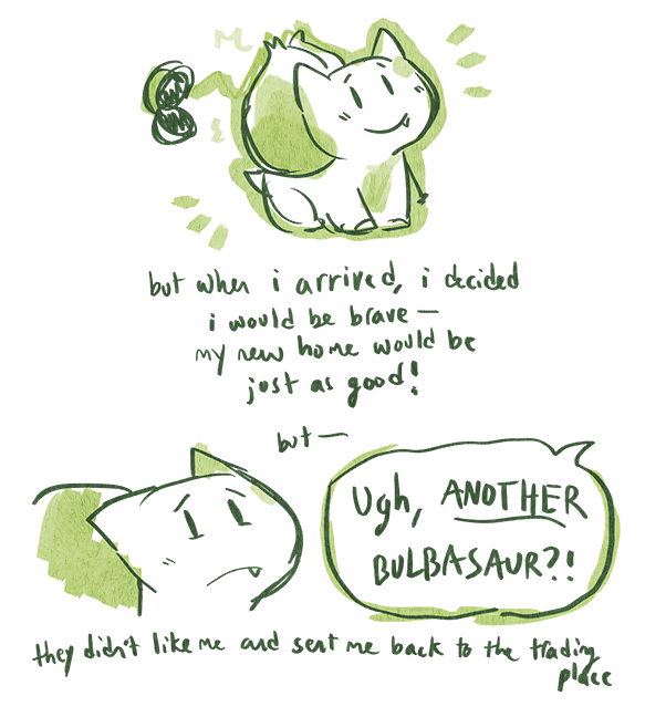 bulbasaur-propaganda:  The Pokémon We Wonder Trade Have It Rough   why I hate the
