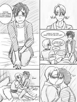 maleomorashilover:  yuurirashi: I kind of gave up on this so this didn’t turn out like i wanted it to wh oops; :,D I made a rough sketch of last picture a couple months ago and thought it would be nice to have a short comic accompany it so I put off