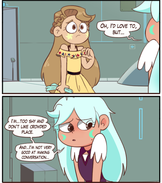 carmelvardi:  Daisy is the embodiment of my social anxiety. Based on @moringmark ’s Citadel of Starco. Character credits (left to right, from up to down): Celeste- @celestebutterfly  Rise- @agi-oc  Sunnia- @chocorry-ding  Fin and Saros- @infinity-vs