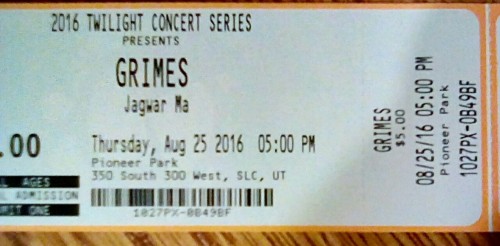 grimesing: grimeshrine: Grimes tickets for SLC twilight series concert! First time seeing her live! 