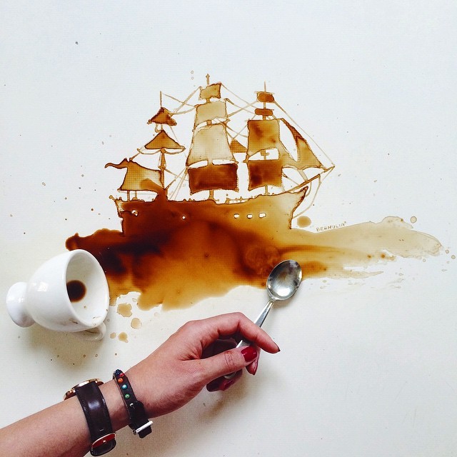 awesome-picz:    Spilled Food Turned Into Beautiful Art By Giulia Bernardelli