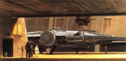 imthenic:  The Millennium Falcon in the docking