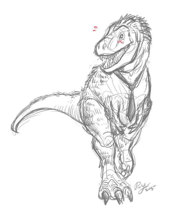pitiyindee:  Revisiting Taira kun from Jurassic Heart, with feathered! Play the game