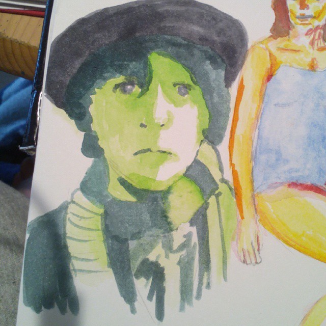 softclassicwho:  charleypollard:  Tom Watercolor #fourthdoctor #fanart #classicwho