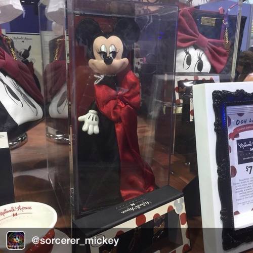 disneylifestylers: LE Minnie Mouse doll Repost from @sorcerer_mickey #d23expo #sorcererday #disneyst