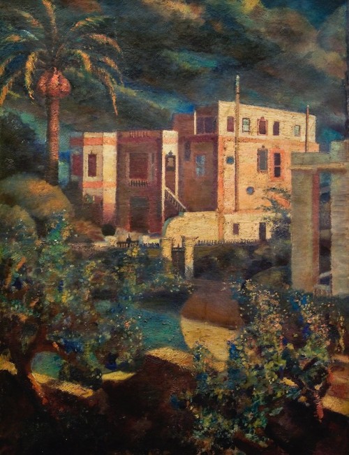 thunderstruck9:Mahmoud Said (Egyptian, 1897-1964), Après la pluie [After the Rain], 1936. Oil on can