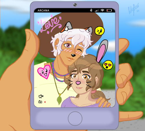 °˖✧ Selfie time ✧˖°Asra, please&hellip; Charge your phone.