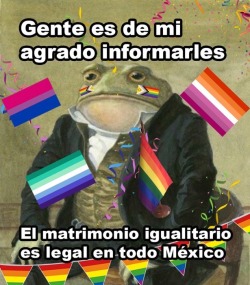 glados-boyfriend-girlfriend:Gay marriage has been legalized all across México 