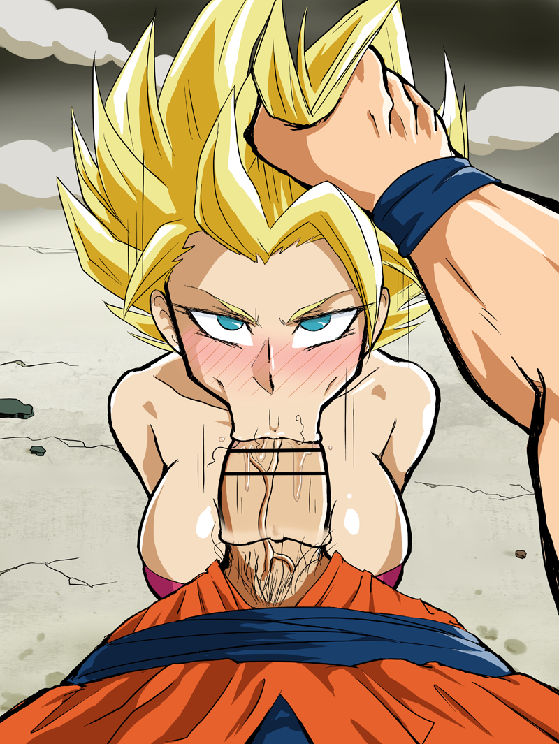 dbzhentai4you:  Caulifla x Goku bj photoset