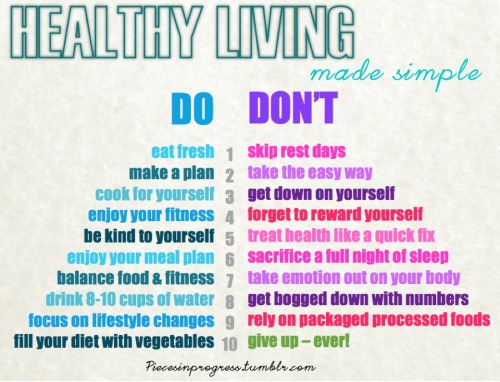 piecesinprogress:  The conclusion of my 3 part total guide to healthy living in the new year is here! Two nights ago I posted the Healthy Eating Handbook, last night was The Fitness Handbook, and tonight is a collection of posts dedicated to motivation
