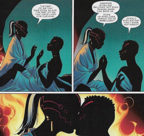 cliquestitsandicks:wlw week – day two: wlw otps  Ayo and Aneka (World of Wakanda)