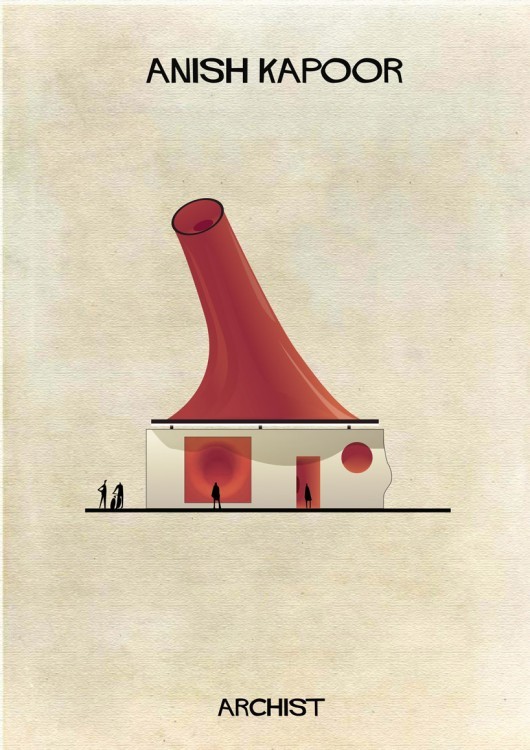artruby:  Famous art as architecture by Federico Babina. 
