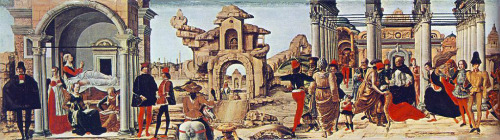 Convalescence of St Theodora Suarez by Ercole de'Roberti, 1472-73