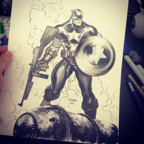 mtakara:  commission - Captain America 