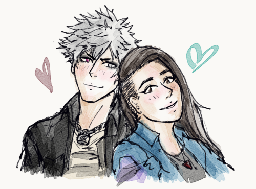 freewheelshippin:A little doodle trying to more consistently hammer out our faces, especially Ranran