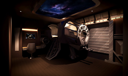 tiefighters:  Star Wars Themed Bedroom Designed by Andy Chang 