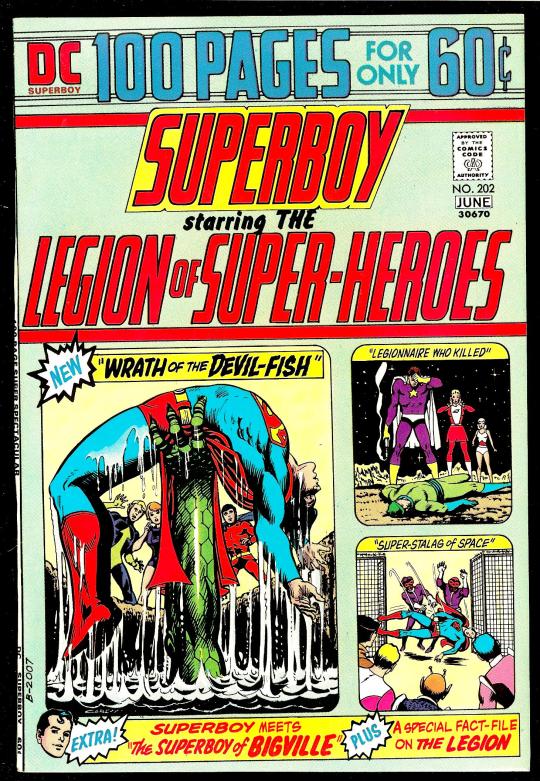 chernobog13:  Before The Official Handbook of the Marvel Universe, or Who’s Who: The Definite Directory of the DC Universe, there was Lore of the Legion.First published in Superboy (vol. 1) #202 (June 1074) .which was a 100-Page Giant issue, and concluded