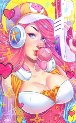 league-of-legends-sexy-girls:  Arcade Miss