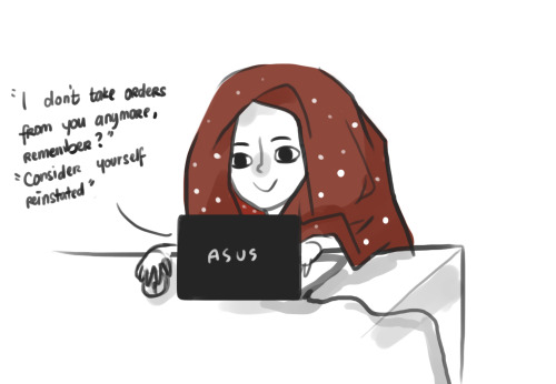 niklisson:—True story—and yes, I wrap myself up in blankets while playing games eez so comfy