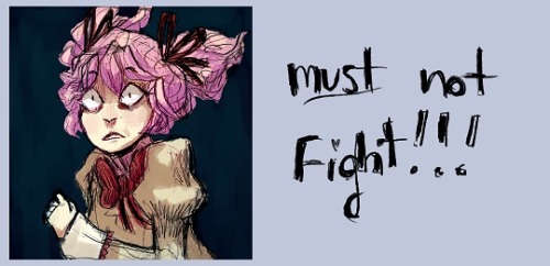 lysandreisalive:as i fightshe watch meand i praynever to forgetthat being meguka was suffering(witne