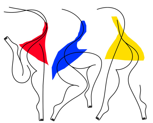 OneLine Dancer by Jonathan CalugiFollow us for more Erotic Art:C❥ — www.cosmoerotica.co