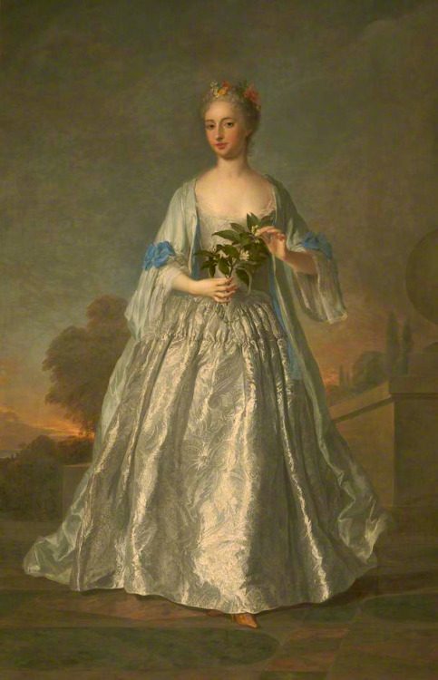 Portrait of a Lady Dressed in White Alexis-Simon Belle, 1718