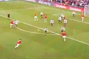 Wayne Rooney Hits Gary Neville With A Shot. [x]