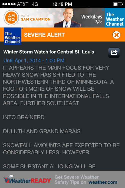 HA HA! Hoo man, I love when the Weather Service gets in on April Fools Day, amirite?