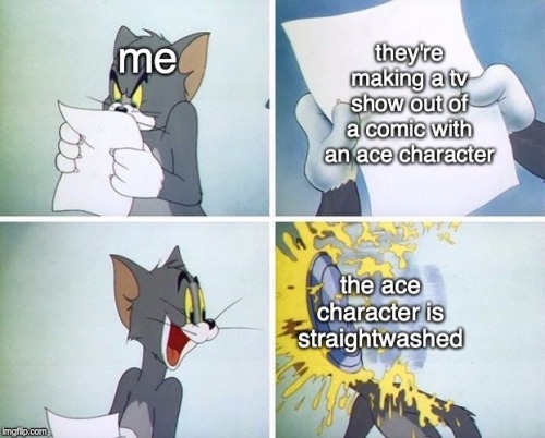 [ID: The Tom And Jerry Pie Meme. In The First Panel, Tom, Labelled Me,looks At A Piece Of Paper. The